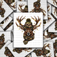DC 2310 - Camo deer Die Cut Sticker