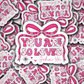 DS - 2551 You are so loved John 3:16 Die Cut Sticker