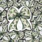 DC 1300 St Patrick's day coquette bow - die cut sticker