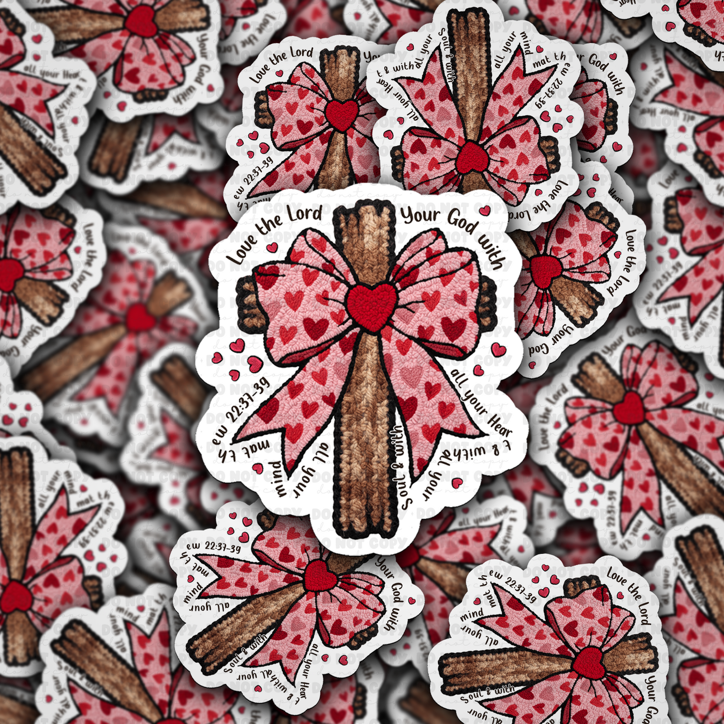 DS -2401 Love the lord Die Cut Sticker