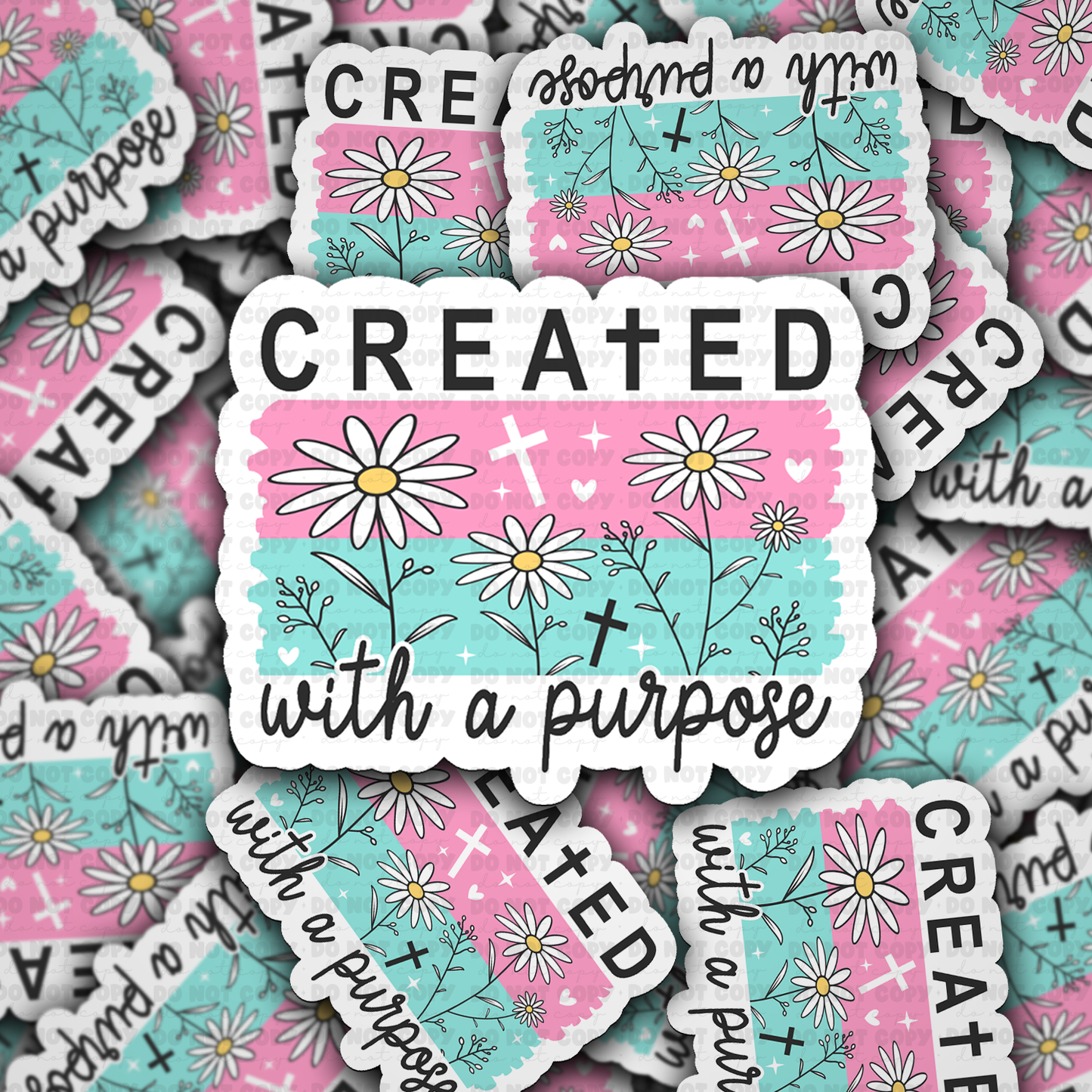 DS 2800 - Created with a purpose Die Cut sticker