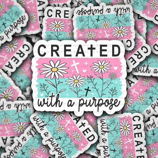 DS 2800 - Created with a purpose Die Cut sticker