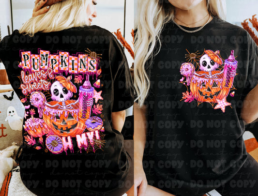 6538 Pumpkin leaves and sweets oh my Pocket and Back *DTF