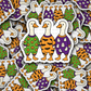 DC 2026 - Ducks in Halloween Pajama's PJ's Die Cut Sticker