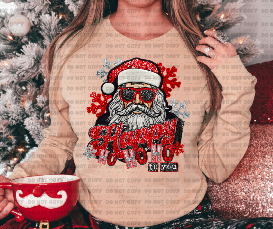 3057 Happy Ho Ho Ho to you Santa  *DREAM TRANSFER* DTF