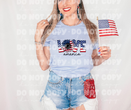 Love America Sunflower *DREAM TRANSFER* DTF