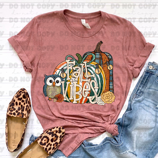 6512 - Fall vibes with owl *DTF Transfer