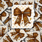 DC 2151 - Football Bow Die Cut Sticker