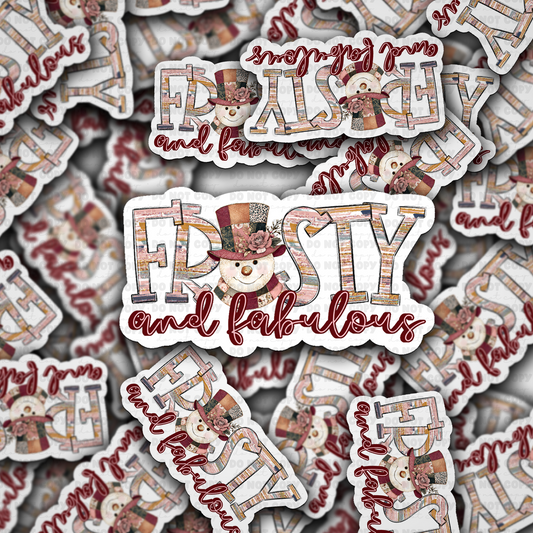 DS 2317 - Frosty and fabulous Die Cut Sticker