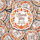 DC 2147 - Thank you your order made my day Fall sticker Die Cut Sticker