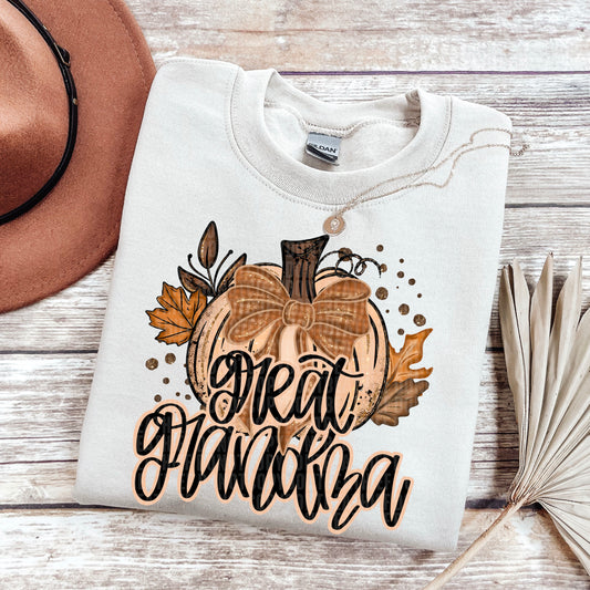 6338- Great Grandma Fall pumpkin * DTF Transfer