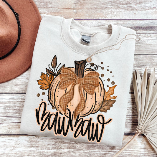 6340 - Mawmaw Fall pumpkin faux glitter * DTF Transfer