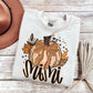 6343 - Mimi Fall pumpkin faux glitter * DTF Transfer