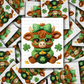 DS - 2618 Faux yarn highland cow St. Patrick's Die Cut sticker