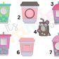 Custom Cup Social Media and Payment Stand - Tap to go to Business Info *Custom to fit your brand*