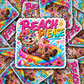 DS 3119 - Funny Summer Otter Die Cut sticker