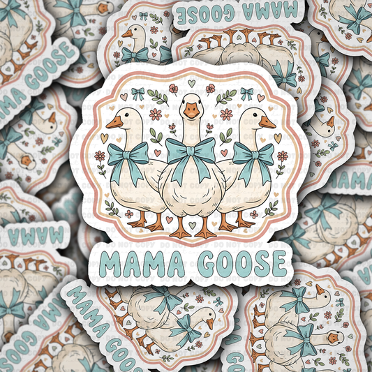 DS - 2578 Mama goose Die Cut Sticker