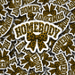 DS - 2594 Homebody leopard Die Cut Sticker