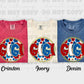 6008 - Gigi floral 4th of July *DTF Transfer
