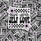 DC 1334 Give your self love - die cut sticker