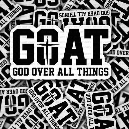 DC 1525 - Goat God over all things die cut sticker