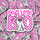 DC 2108 - God's little boo Die Cut Sticker