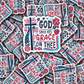 DC 1904 - God shed his grace on thee Die Cut Sticker