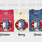 6011 - Gran floral 4th of July *DTF Transfer