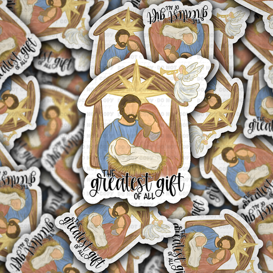 DC 2235 - The greatest gift of all Die Cut Sticker