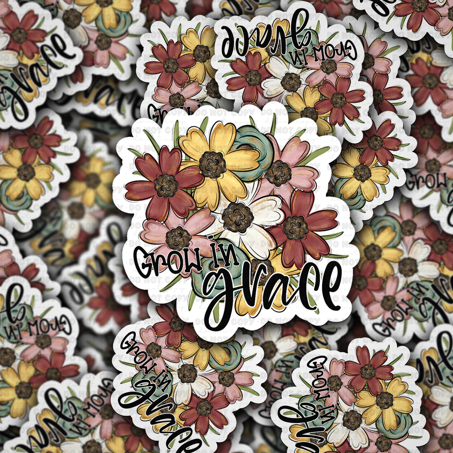 DS 2336 - Grow in grace Die Cut Sticker