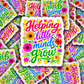 DS 3148 - Helping Little Minds Die Cut sticker