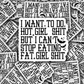 DC 2102 - I want to do Hot Girl Shit Die Cut Sticker