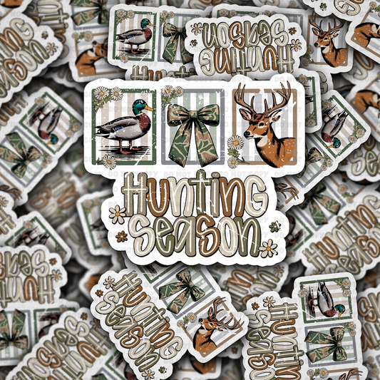 DC 2136 - Hunting Season Die Cut Sticker