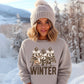 4770 Hello Winter with deer and trees *DREAM TRANSFER* DTF