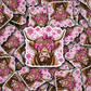 DS - 2426 Highland cow Valentine's Die Cut Sticker