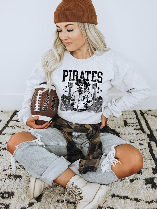 6191 - Pirates Letterman varsity mascot * DTF Transfer