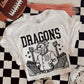 6200 - Dragons Letterman varsity mascot * DTF Transfer