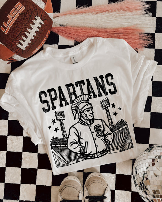 6202 - Spartans Letterman varsity mascot * DTF Transfer