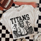 6198 - Titans Letterman varsity mascot * DTF Transfer
