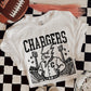 6226 - Chargers Letterman varsity mascot bolt * DTF Transfer