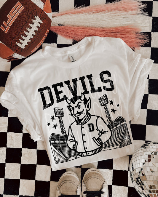 6240- Devils Letterman varsity mascot * DTF Transfer