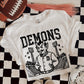 6241- Demons Letterman varsity mascot * DTF Transfer
