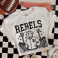 6243- Rebels Letterman varsity mascot * DTF Transfer