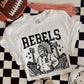 6244- Rebels Letterman varsity mascot indian * DTF Transfer