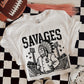 6244- Savages Letterman varsity mascot * DTF Transfer