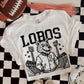 6246- Lobos Letterman varsity mascot * DTF Transfer