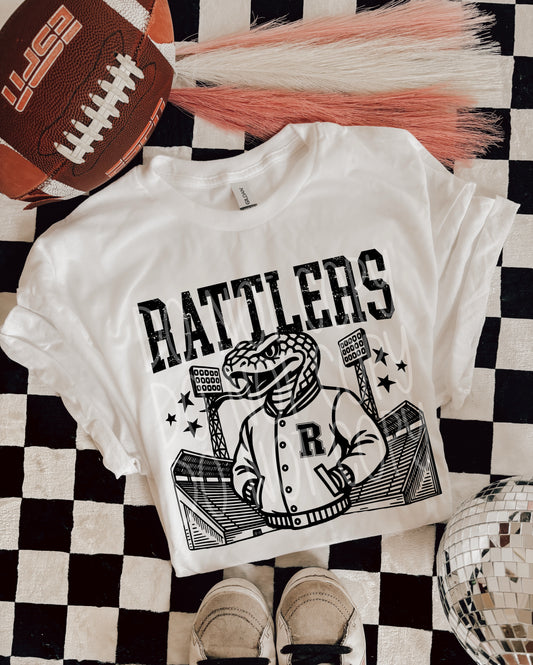 6247- Rattlers Letterman varsity mascot * DTF Transfer