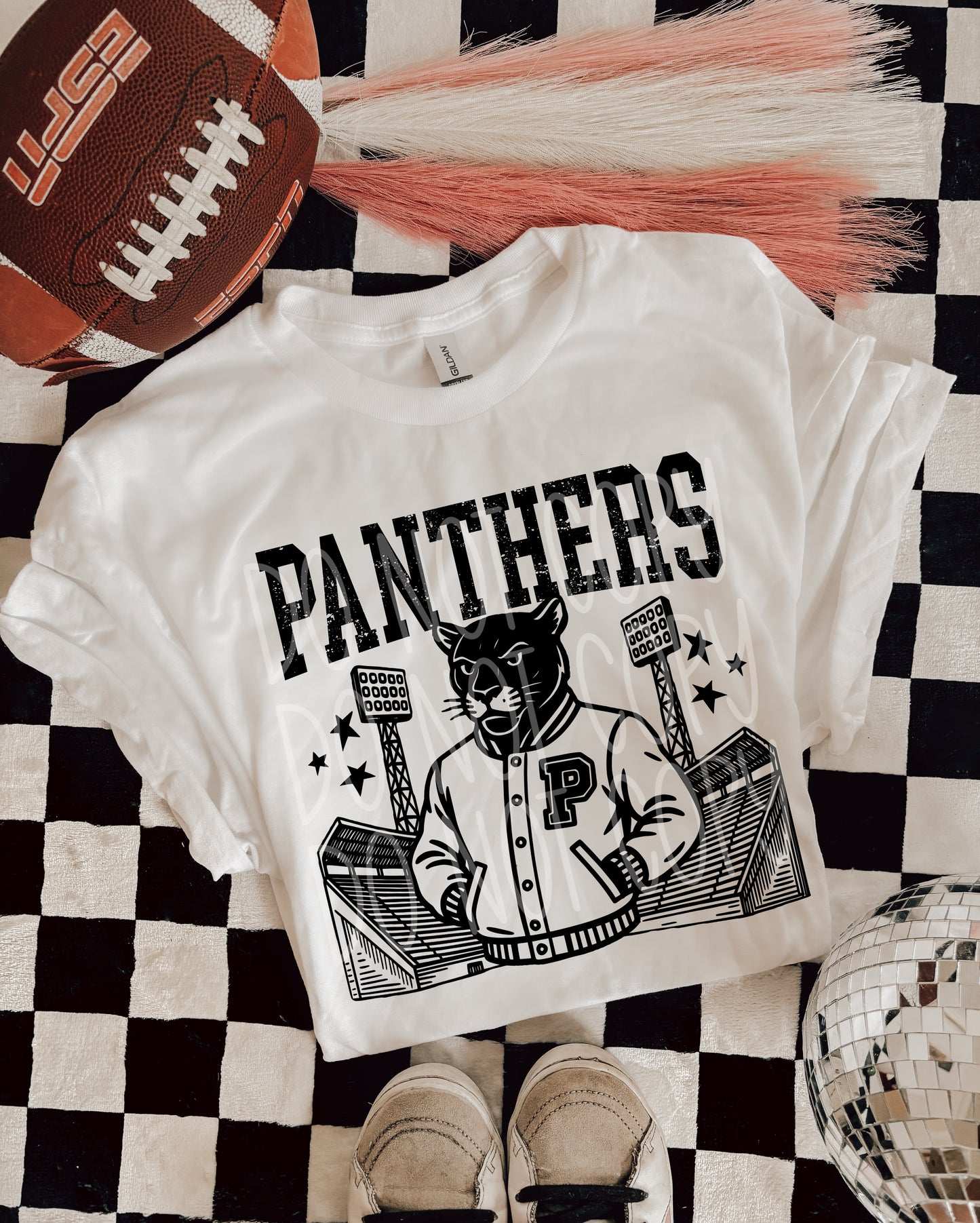 6248- Panthers Letterman varsity mascot * DTF Transfer