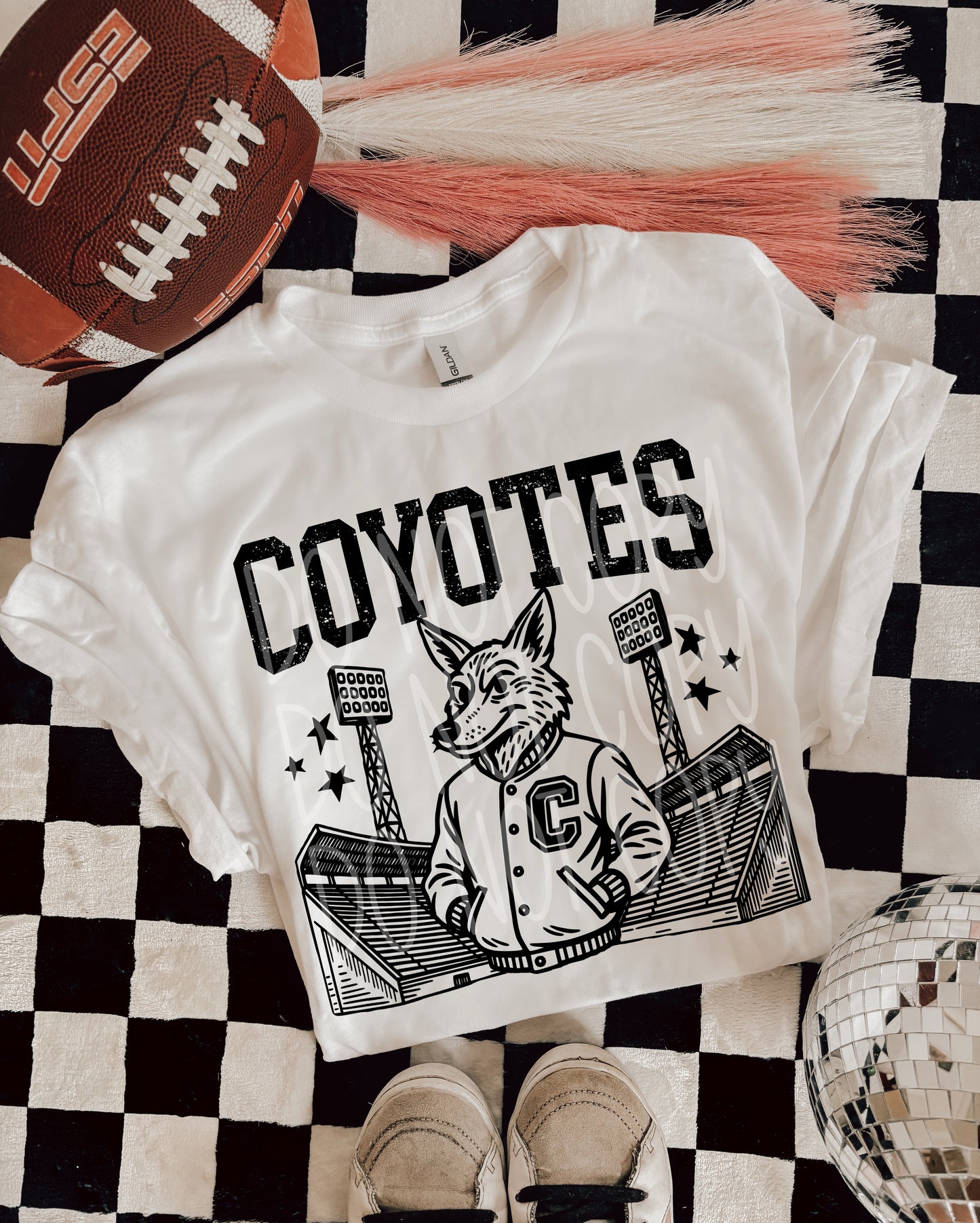 6254 - Coyotes Letterman varsity mascot * DTF Transfer