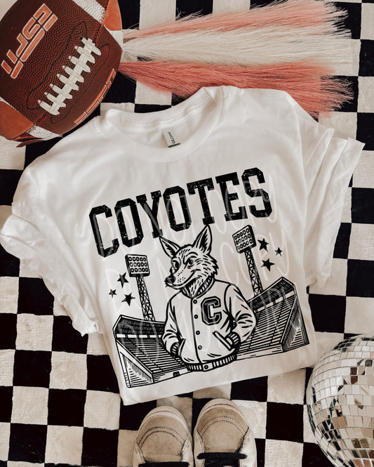 6254 - Coyotes Letterman varsity mascot * DTF Transfer